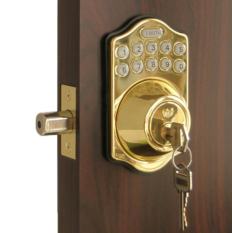 door lock deadbolt combination