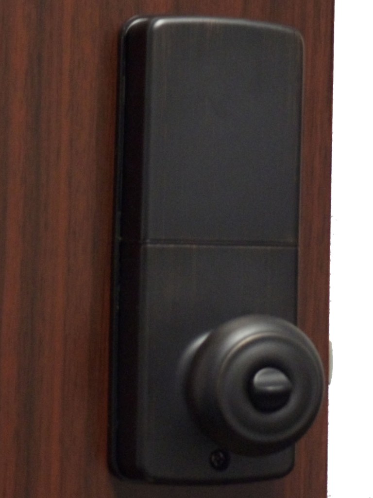 Lockey E Digital Keyless Electronic Knob Door Lock Bronze with Remote