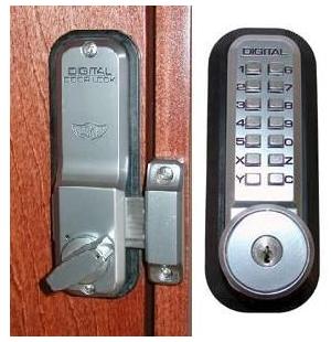 Lockey 2200KO Mechanical Digital Deadbolt Door Lock With Key Override