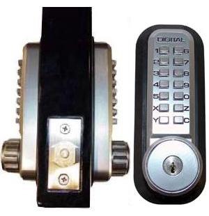 Lockey 2210DC-KO Mechanical Digital Double Sided Combination Deadbolt Door Lock With Key Override