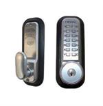 Lockey 2435KO Mechanical Digital Spring Latch Door Lock With Key Override